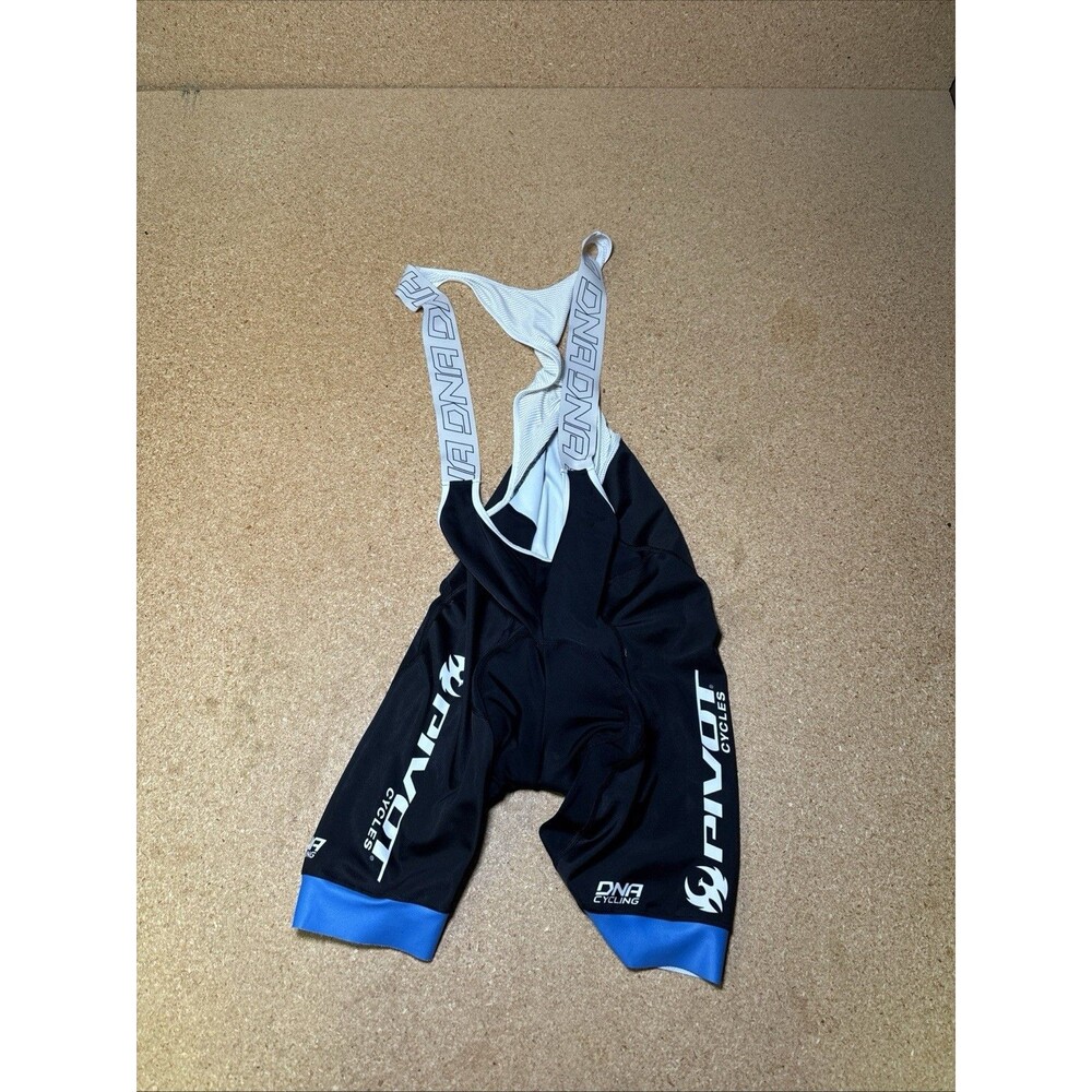 DNA Cycling Bib Shorts Adult XL - Black, Padded Bike Pivot Team F3